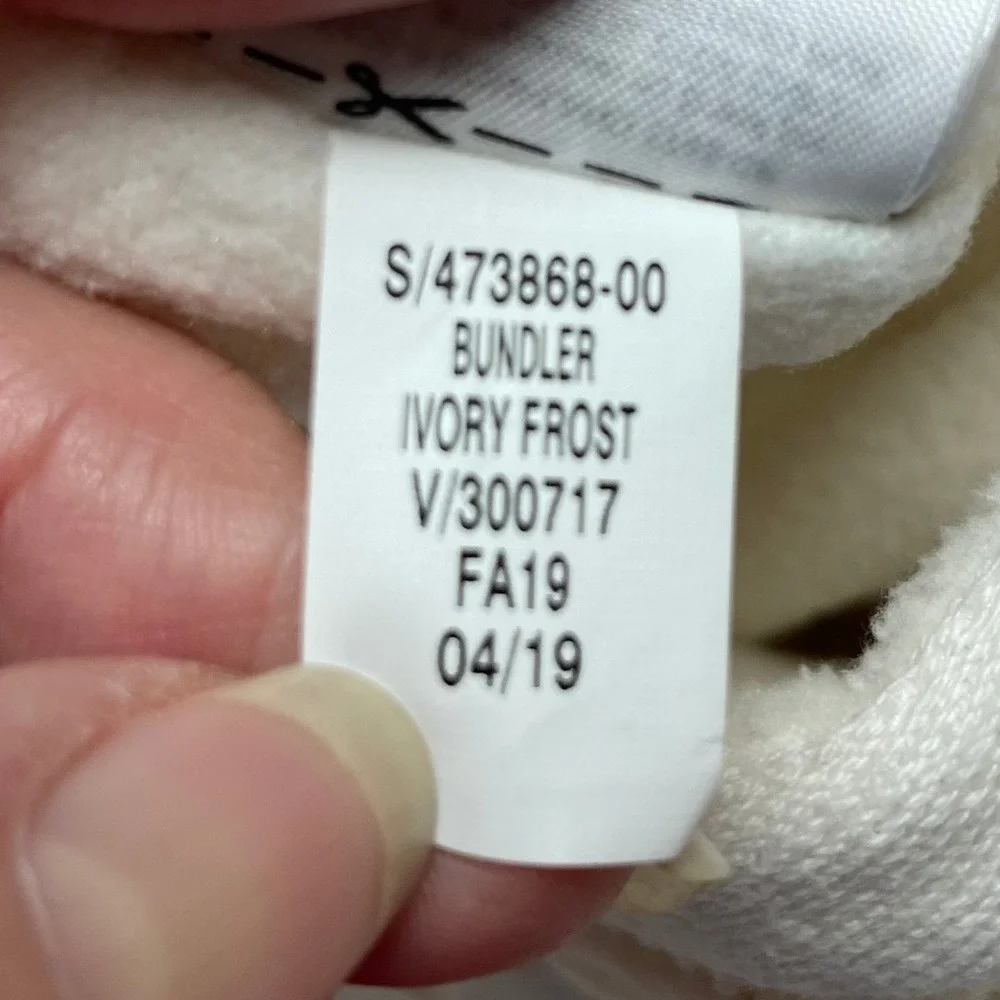 Baby GAP Cold Control Bundler‎ Snowsuit Size 3-6M Ivory Hooded Fleece Lined